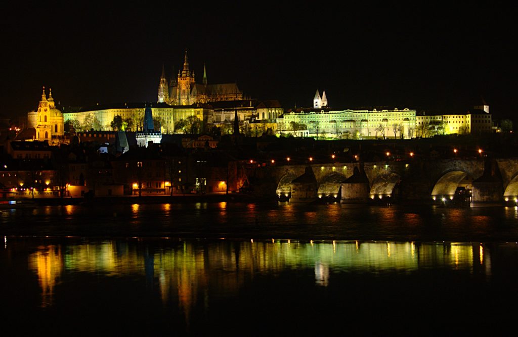 Visit Prague Castle at night , it is stunning! Photo: Wikimedia