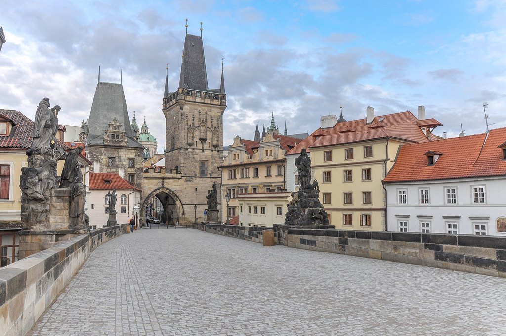 Acommodation in downtown. Charles bridge is cnnecting Old Town and Lesser Town.