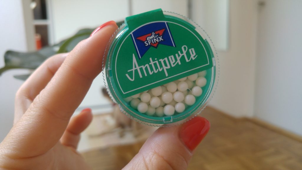 Czech traditional sweets - Antiperle, so called local Tic-Tac.